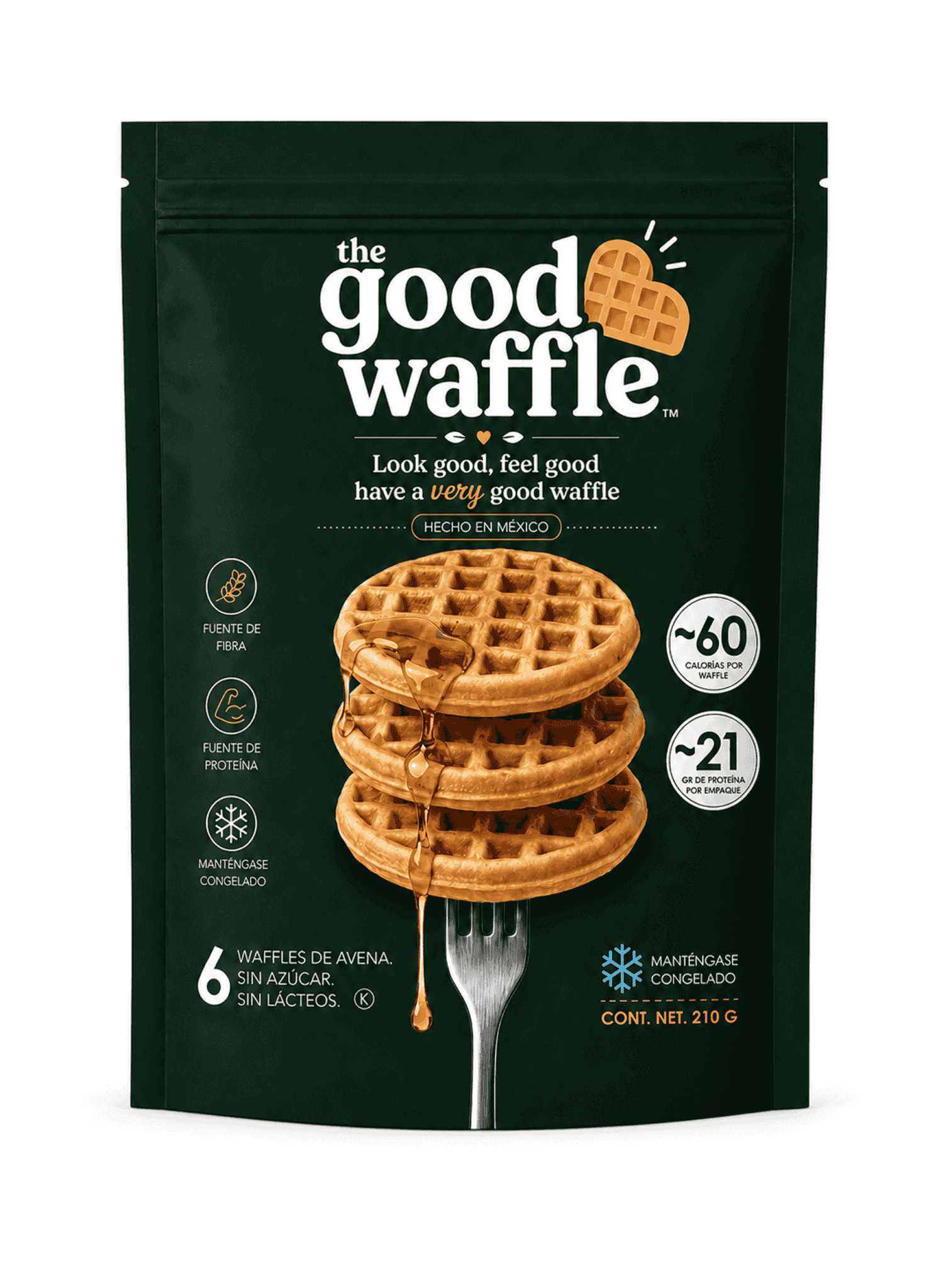 Bolsa de 6 waffles The Good Waffle
